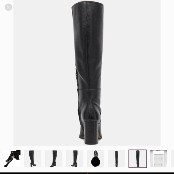 Dolce Vita Elegant Black Heeled Boots - Never Worn W/Box  Without Tags -Size 10 - Picture 3 of 6